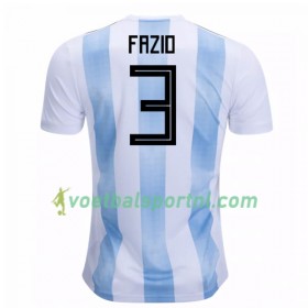 Argentinië Fazio 3 Thuis Shirt WK voetbal 2018